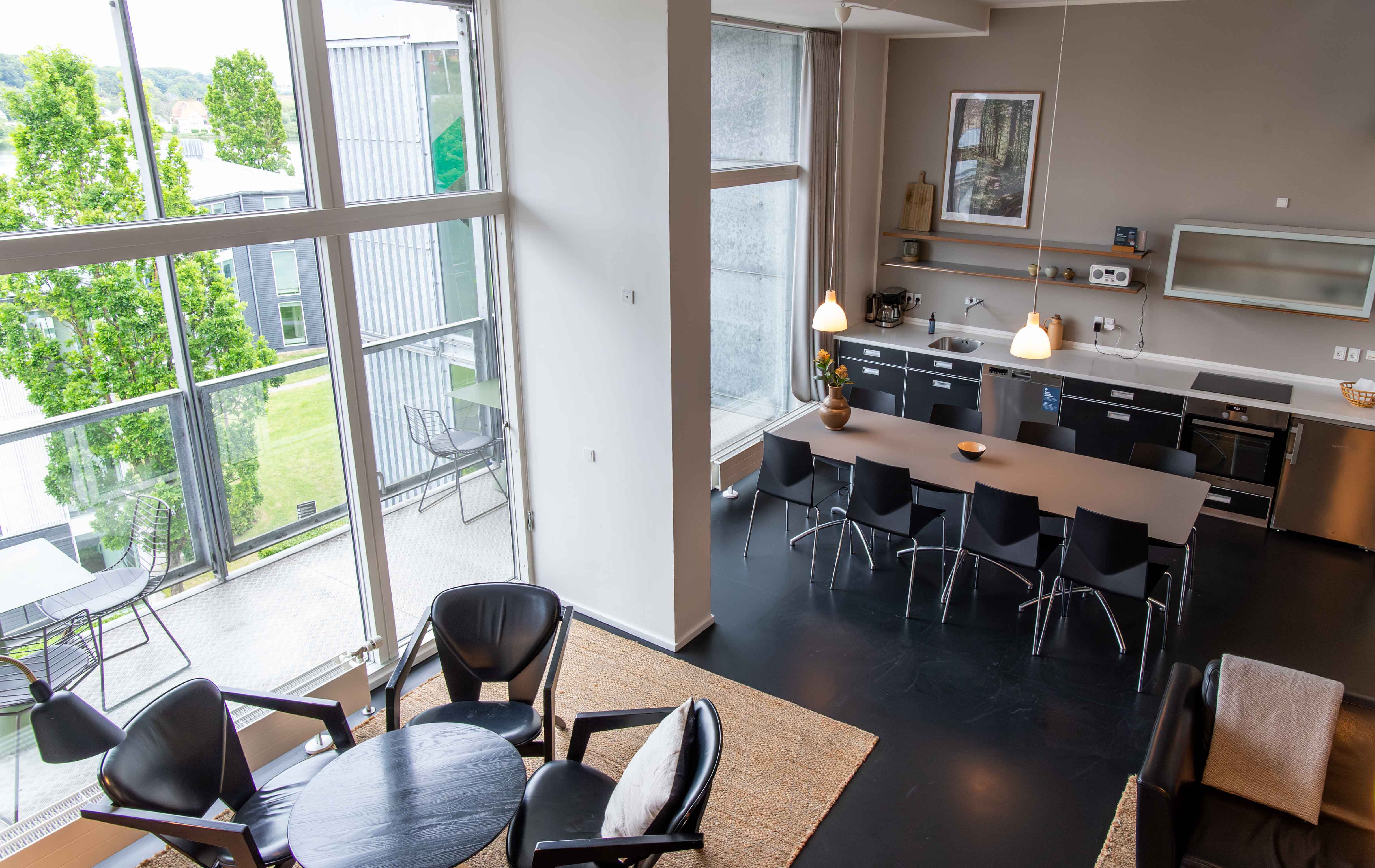 Udsigt fra penthouselejlighed